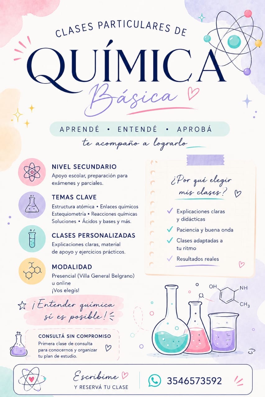 Clases de química básica - Carla