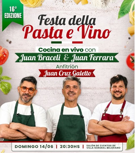 🍝🔥 ¡La Festa della Pasta e Vino se vive con 𝐜𝐨𝐜𝐢𝐧𝐚 𝐞𝐧 𝐯𝐢𝐯𝐨! en VGB
