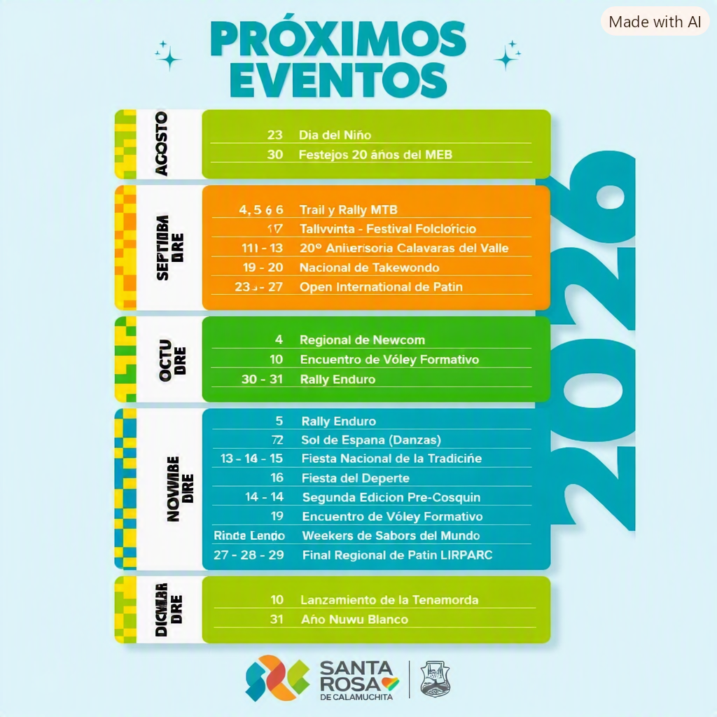 Eventos de Santa Rosa de Calamuchita