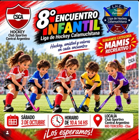 8.º Encuentro Infantil de la Liga de Hockey Calamuchitana!